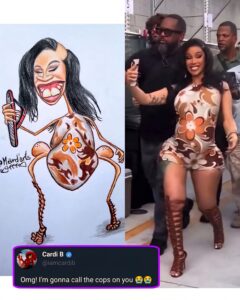 Cardi B Reacts to Artist Who Sketched Her