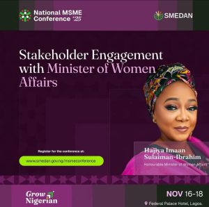to Lead Women’s Summit at National MSME Conference 2025 in Lagos