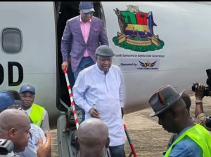 Ogbuku Hails Bayelsa’s Progress as He Joins Governor Diri on Maiden “Bayelsa Airline” Flight