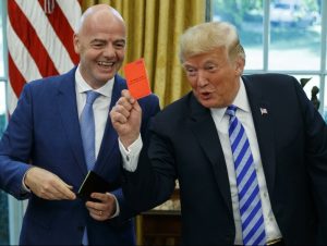 Infantino under fire for alleged breach of FIFA’s political neutrality rule
