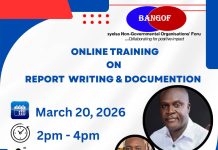 BANGOF Hosts Online Training on Report Writing, Documentation BANGOF Hosts Online Training on Report Writing, Documentation