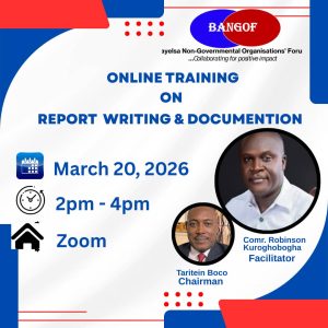 BANGOF Hosts Online Training on Report Writing, Documentation